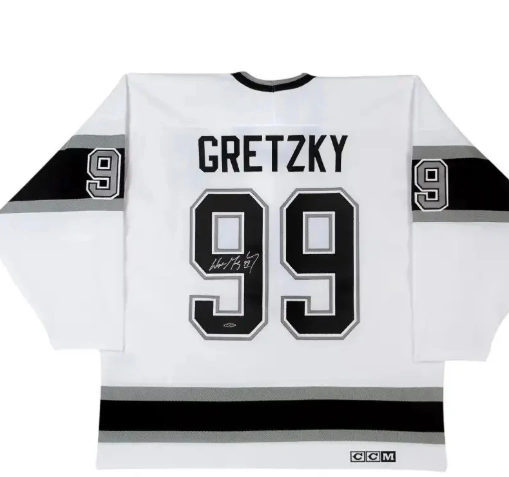 Signed Wayne Gretzky White #99 Hockey Jersey