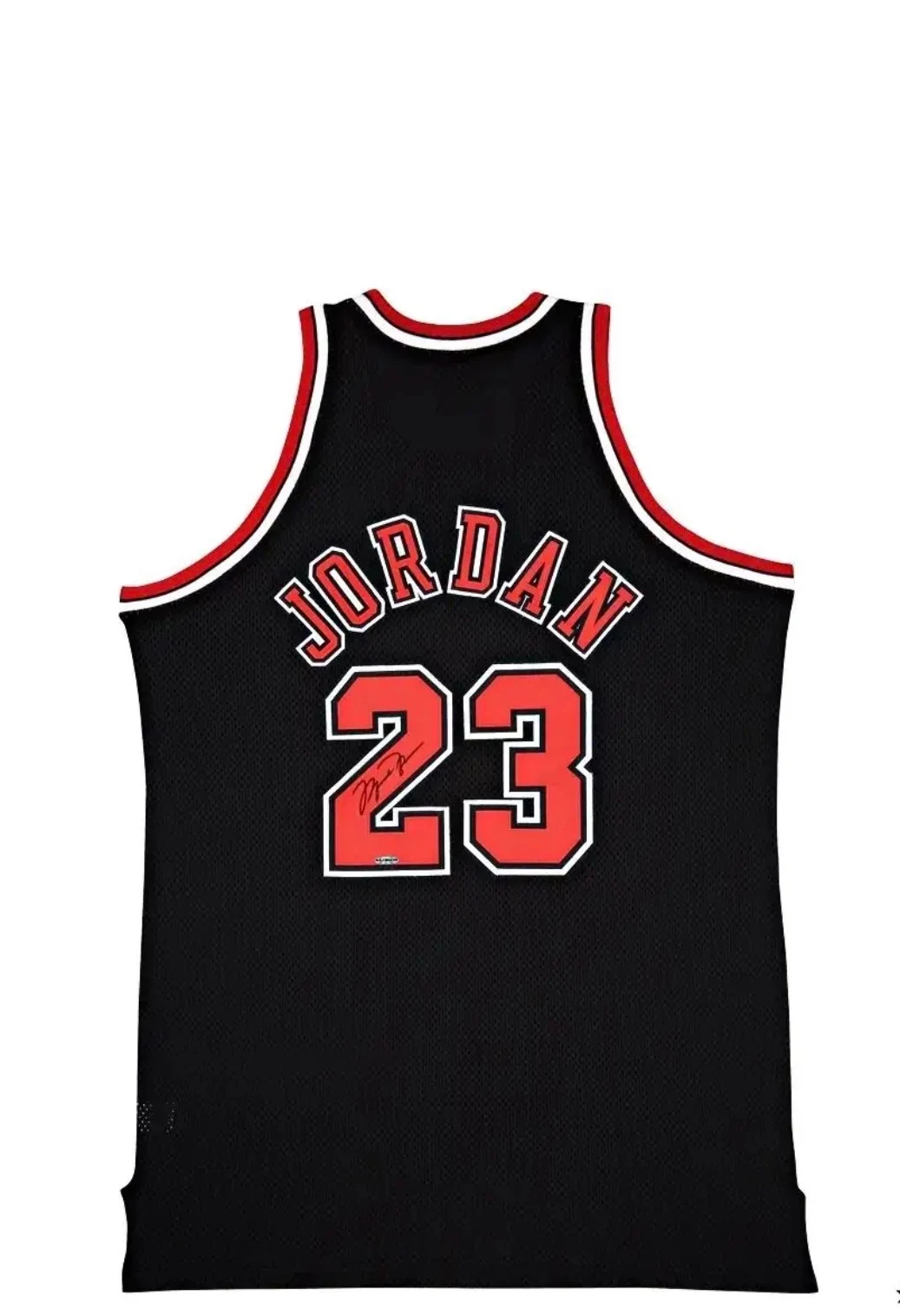 Signed Michael Jordan Chicago Bulls Black #23 Jersey