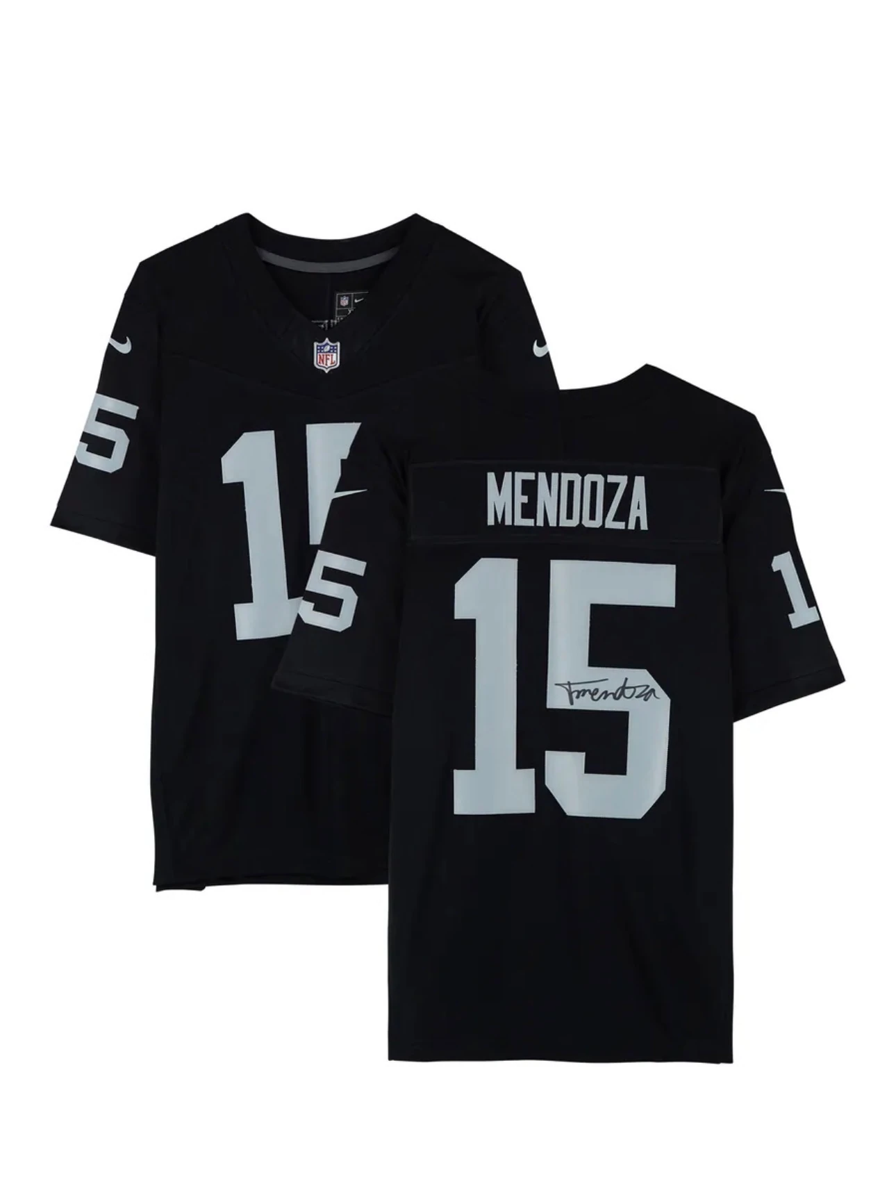Signed Mendoza Black #15 Jersey